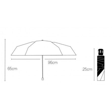 Parasol umbrella Star turkus PAR06M