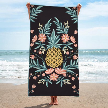 Ręcznik plażowy prostokątny 170x90 Ananas REC46WZ3
