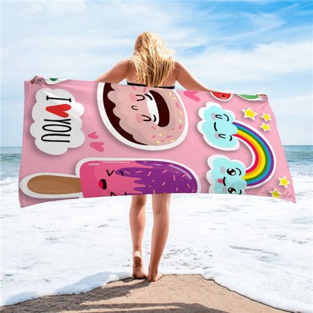 Ręcznik plażowy prostokątny mały 150x70 Sweet REC45WZ4