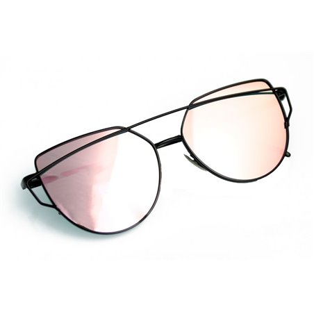 Okulary przeciwsłoneczne GLAM ROCK FASHION Lustrzanki Różowe OK21WZ21