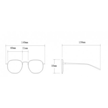 Okulary przeciwsłoneczne z kryształkami COFFE OK212WZ1