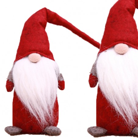 Mikołaj skrzat krasnal świąteczny Boże Narodzenie 44 cm z pluszu KSN22CZE