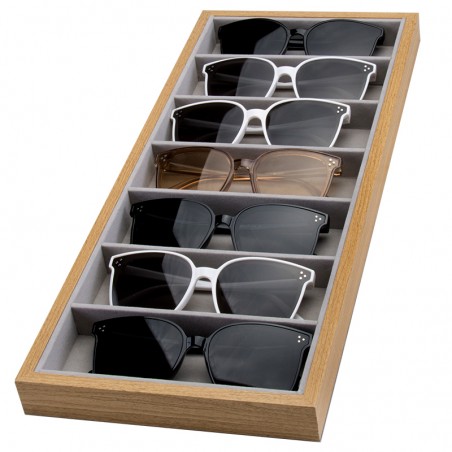 Szkatułka 7 przegródek na okulary lub akcesoria PDMDF08
