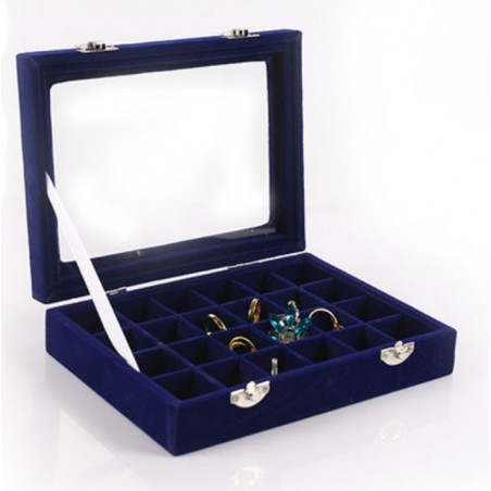 Szkatułka na biżuterię kuferek organizer pudełko PD133GRAN