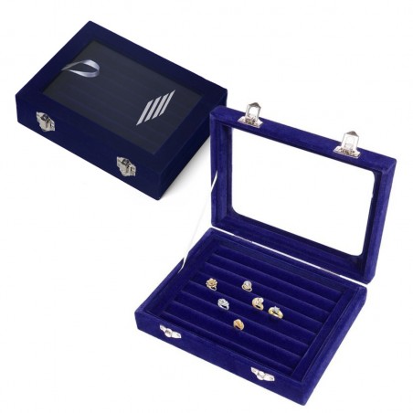 Szkatułka na biżuterię kuferek organizer pudełko PD131GRAN