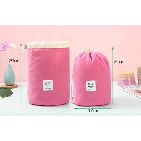 Organizer for cosmetics, travel toiletry bag, pink bag - KS2PR