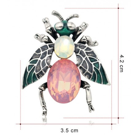 Broszka ozdobna owad pastel BZ54