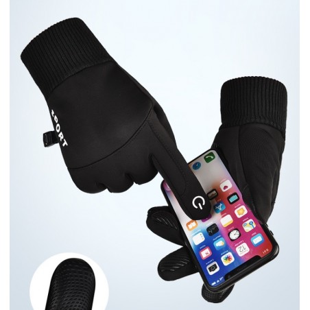 Męskie zimowe rękawiczki do smartfona REK136WZ2XL rozmiar XL