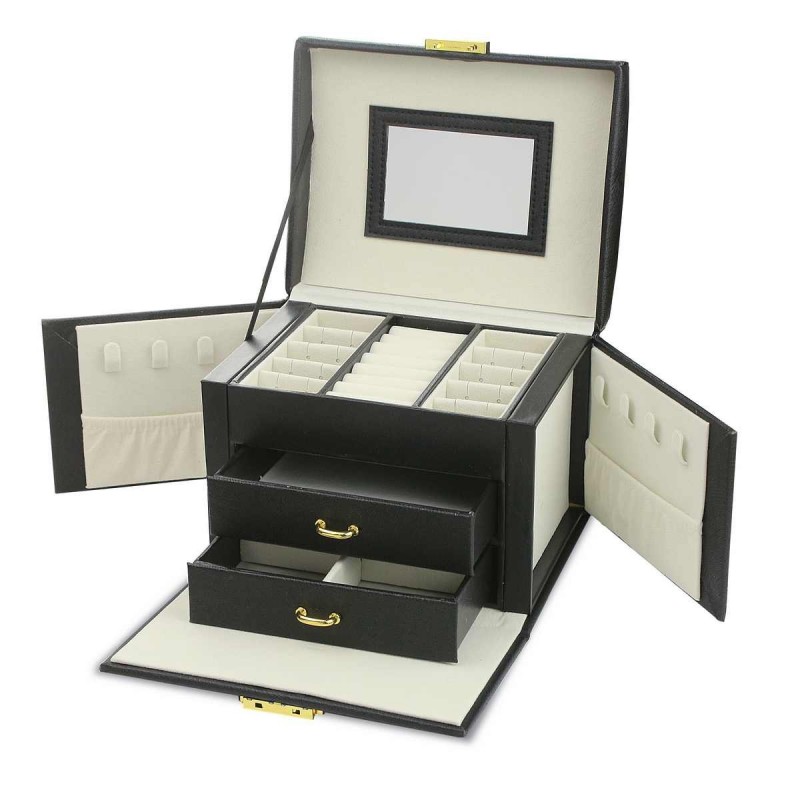 Szkatułka na biżuterię kuferek etui organizer pudełko PD147CZ