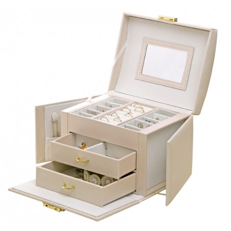 Szkatułka na biżuterię kuferek etui organizer pudełko PD147K