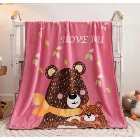 Soft children's blanket with a print 100x150 cm KOC06