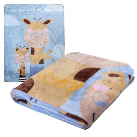 Soft children's blanket with a print 100x140 cm KOC03