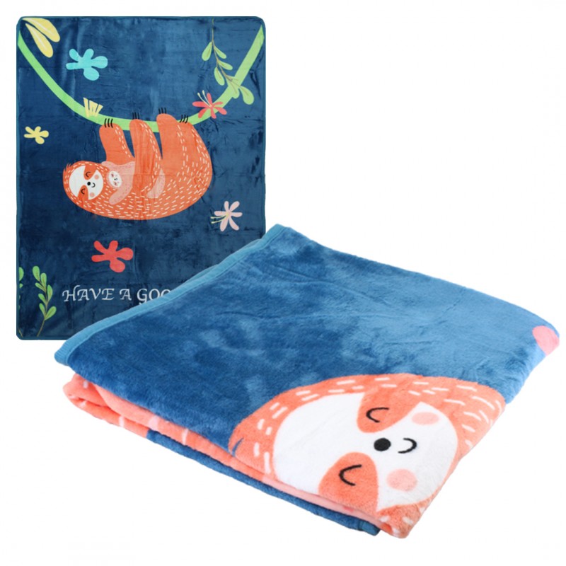 Soft children's blanket with a print 100x150 cm KOC05