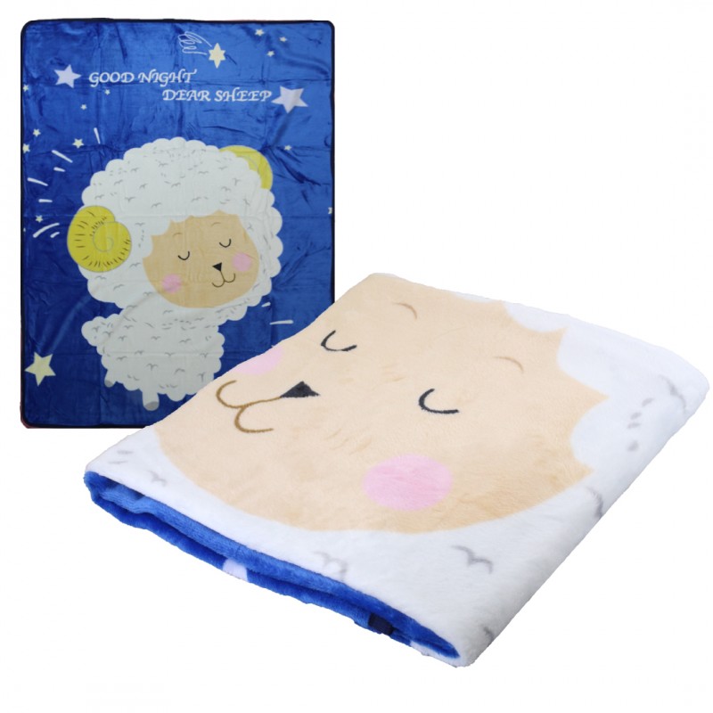 Soft children's blanket with a print 100x150 cm KOC08