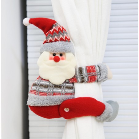 Mikołaj krasnal świąteczny Boże Narodzenie na Rzep 34 cm Wzory Norweskie KSN38
