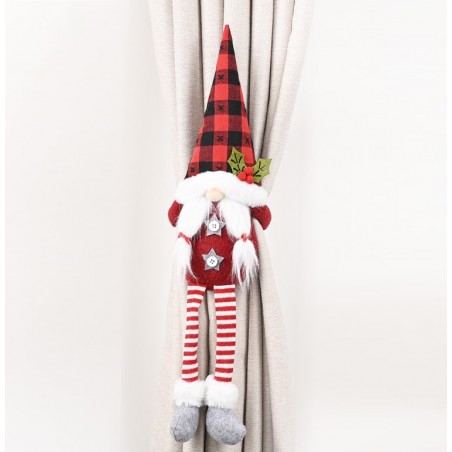 Mikołaj skrzat krasnal świąteczny Boże Narodzenie na Rzep 50 cm Wzory Norweskie KSN41