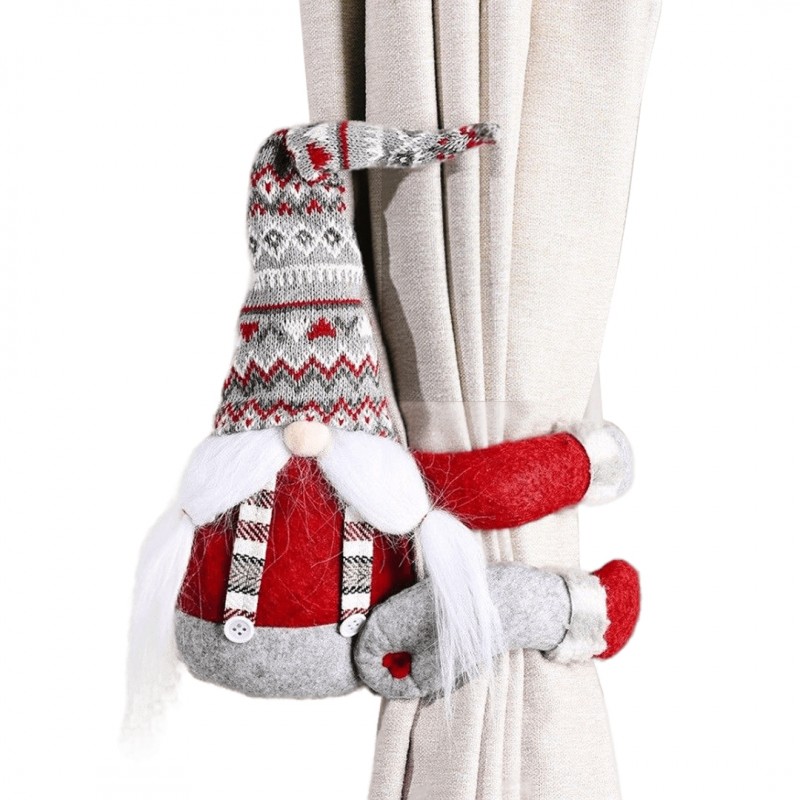 Mikołaj skrzat krasnal świąteczny Boże Narodzenie na Rzep 38 cm Wzory Norweskie KSN24