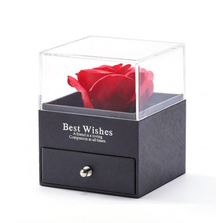 Pudełeczko Walentynkowe na biżuterię Wieczna Róża PDOZ18CZ