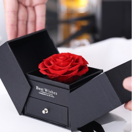 Pudełeczko Walentynkowe na biżuterię Wieczna Róża PDOZ17CZ
