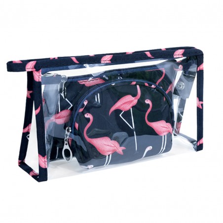 copy of SET OF 3 COSMETIC BAGS - NAVY BLUE KS65WZ1