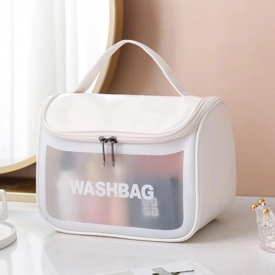 Fold-out toiletry bag...