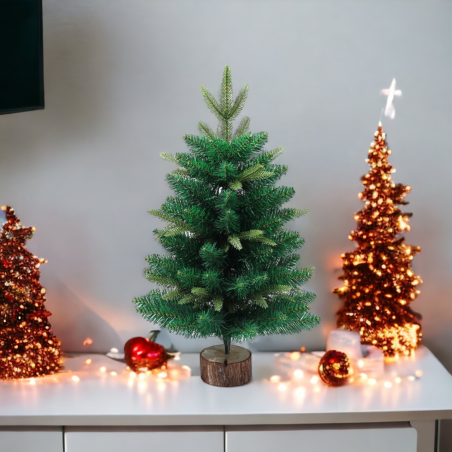 ARTIFICIAL CHRISTMAS TREE like a real one on a spruce trunk 60 CM Dense CH60