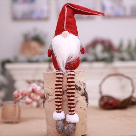 Mikołaj skrzat krasnal świąteczny Boże Narodzenie 50 cm z pluszu KSN01CZE