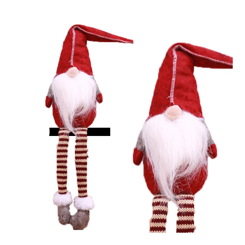 Mikołaj skrzat krasnal świąteczny Boże Narodzenie 50 cm z pluszu KSN01CZE