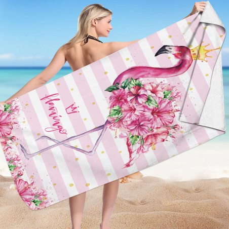 Ręcznik plażowy prostokątny FLAMIG Z KORONĄ 150x70 REC54WZ12