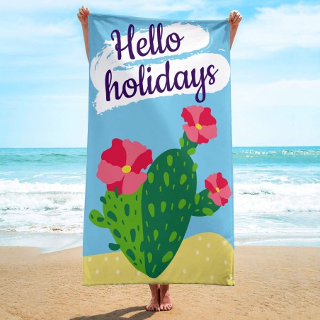 Ręcznik plażowy prostokątny HELLO HOLIDAYS 150x70 REC54WZ2
