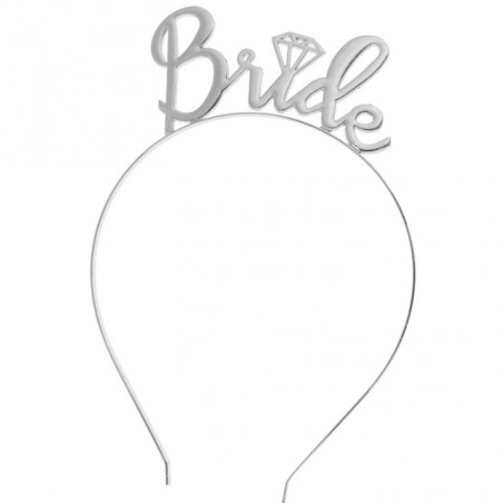 Opaska do włosów BRIDE srebro O152S